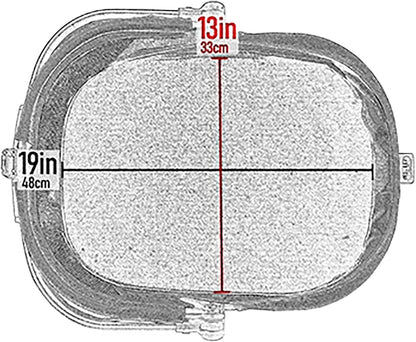 No-Zip View 360 Pet Safety Carrier & Car Seat for Small Dogs & Cats Push Button Entry, View 360 20-Inch, Navy